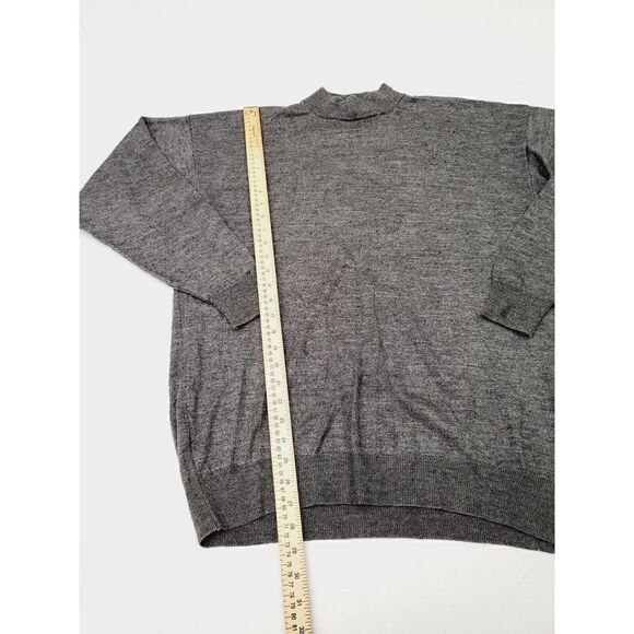 VC Via Como Italy Men's Large Wool Blend Gray Crewneck Sweater - Picture 2 of 6